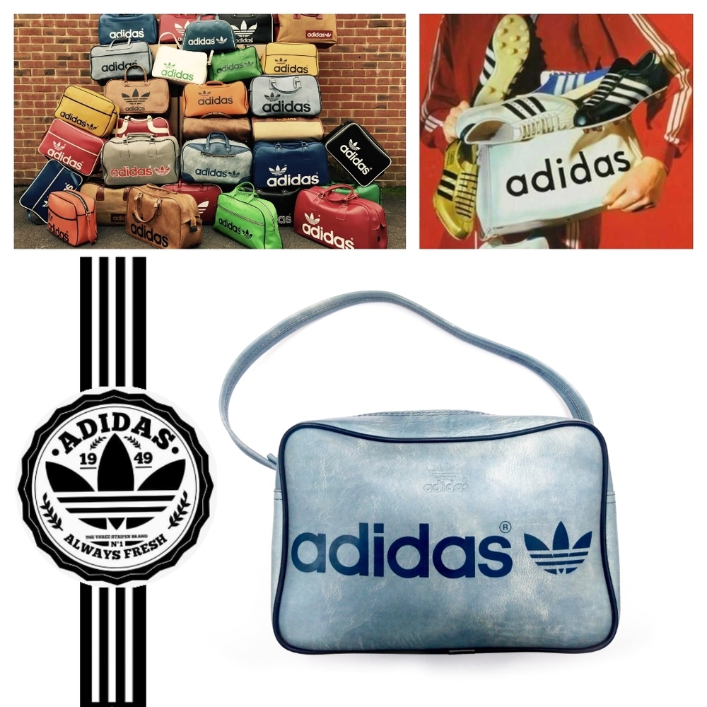 70's Legit Vintage Adidas originals trefoil messenger gym bag